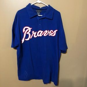 Atlanta Braves Wright & Ditson Vintage Polo Shirt